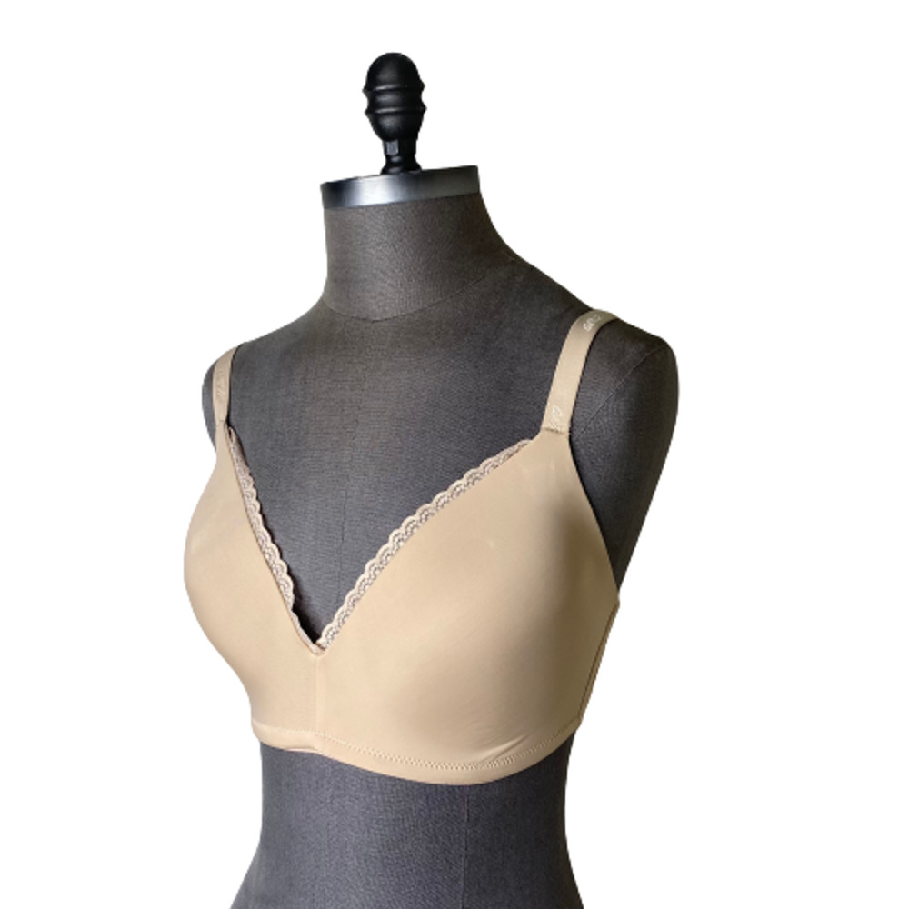 Aerie 36DD Full Coverage Wireless Beige Bra Lace Trim